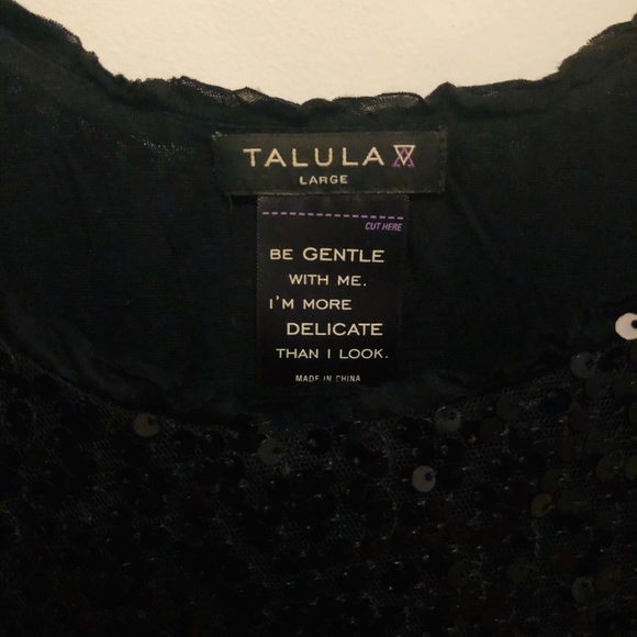 Black Sequin Crop Tank - Picture 2 of 6